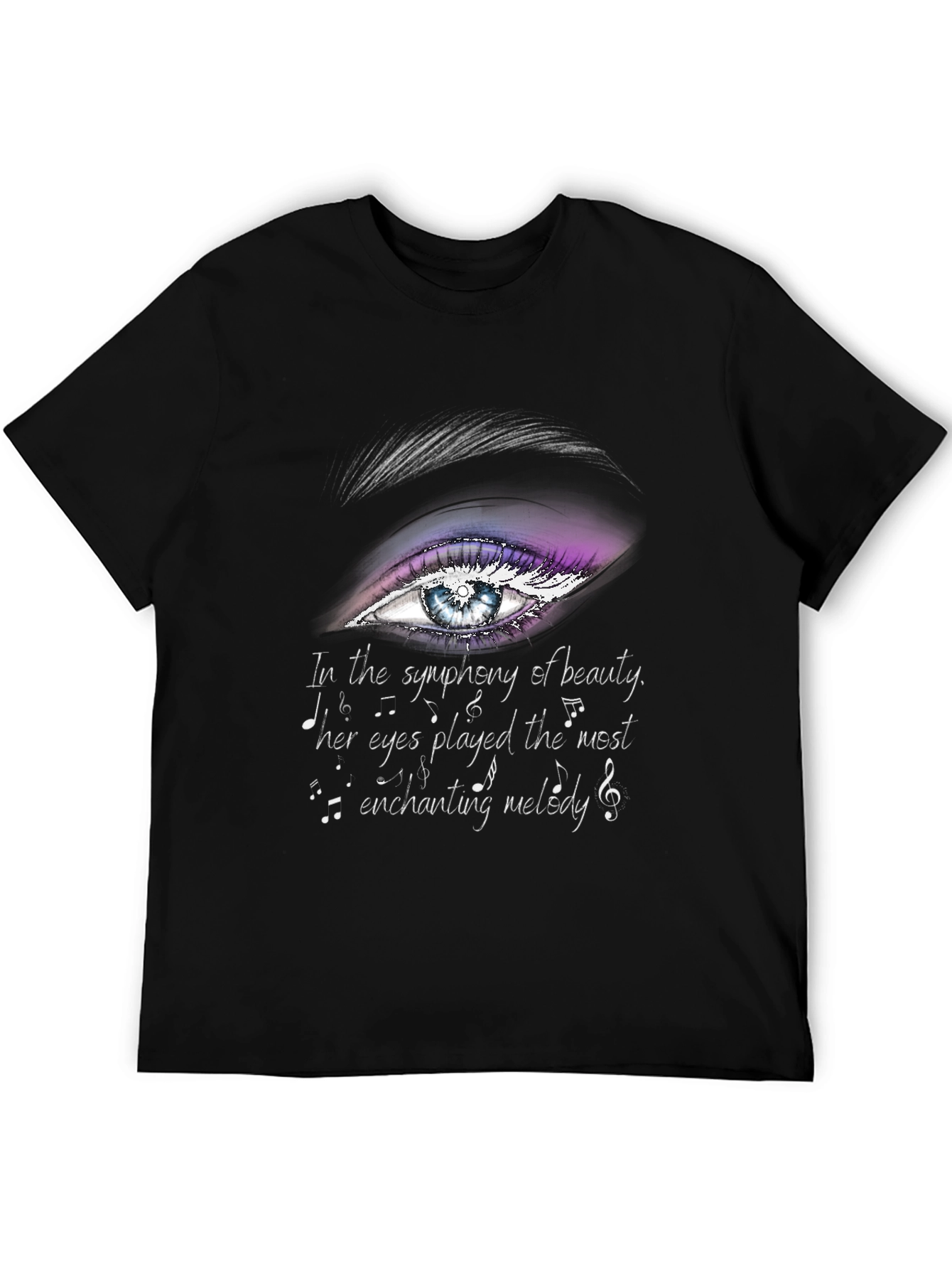 Eye & Melody Graphic T-Shirt - Expressive Art Tee
