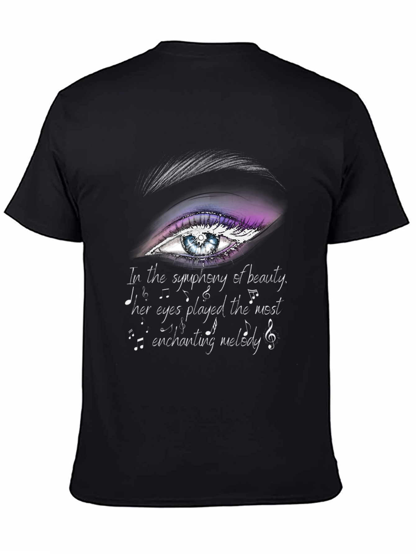 Eye & Melody Graphic T-Shirt - Expressive Art Tee