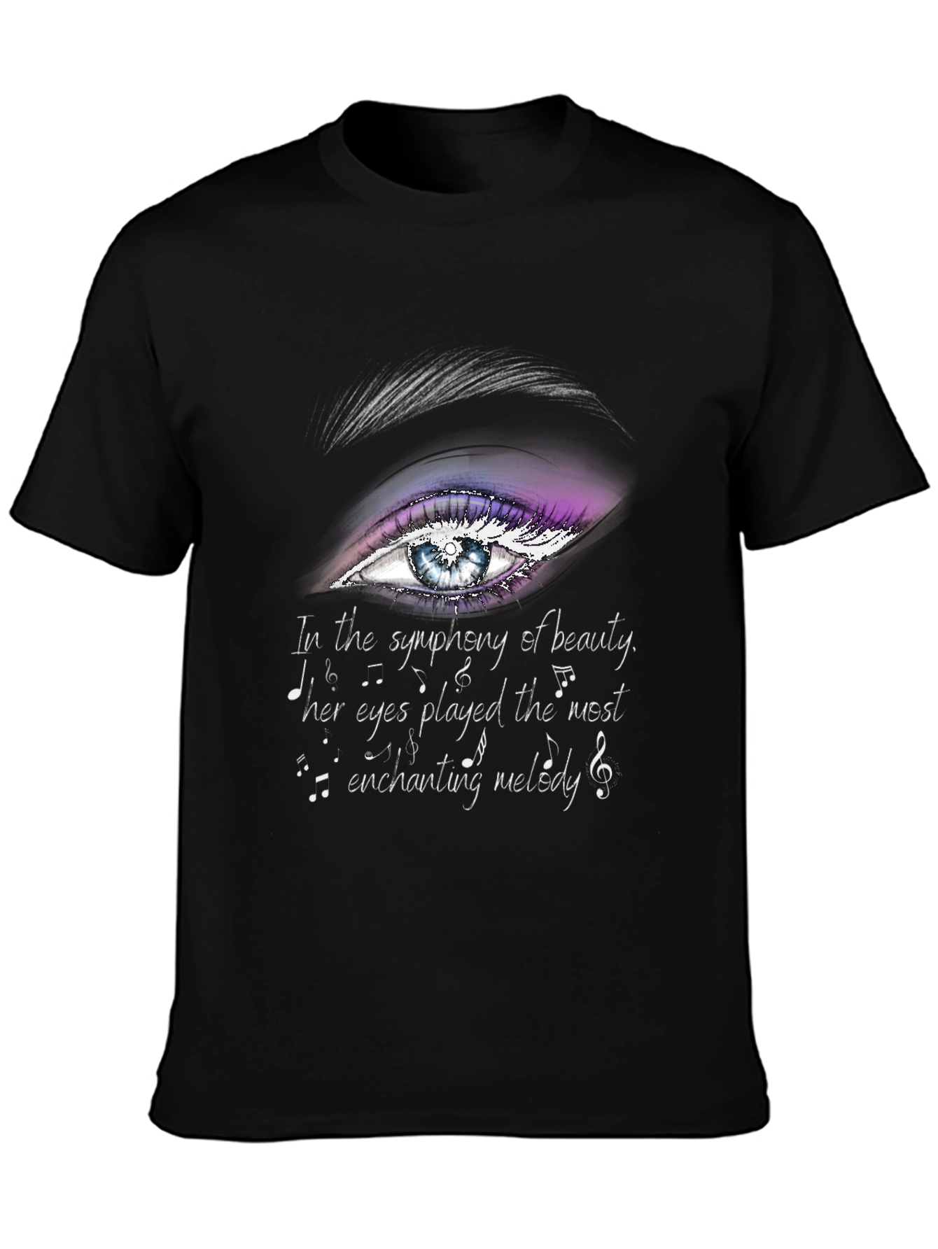 Eye & Melody Graphic T-Shirt - Expressive Art Tee