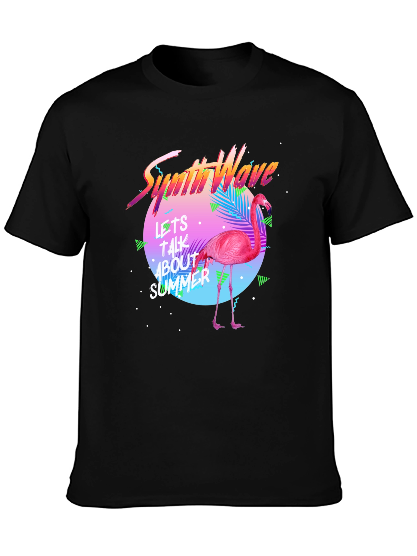 Synthwave Flamingo T-Shirt - Summer Vibes