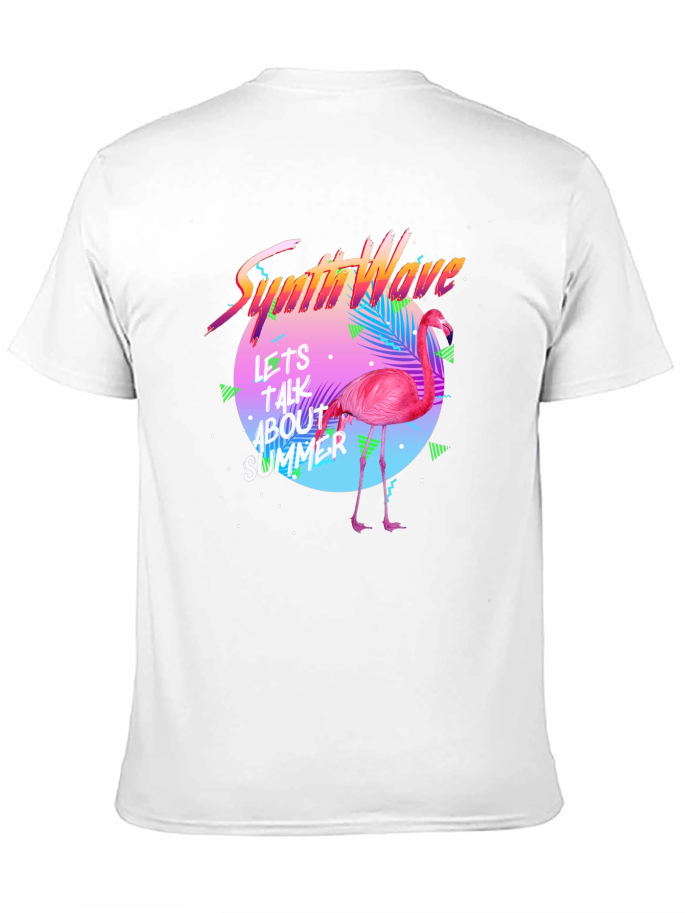 Synthwave Flamingo T-Shirt - Summer Vibes