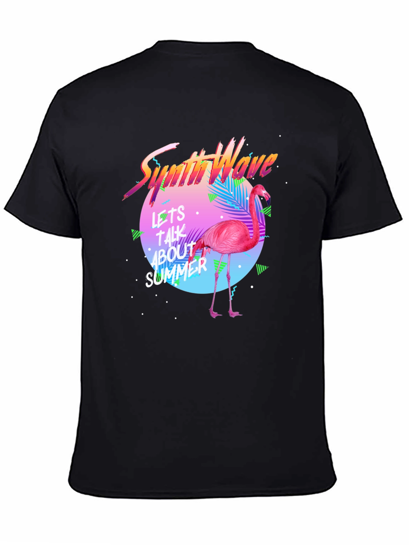Synthwave Flamingo T-Shirt - Summer Vibes