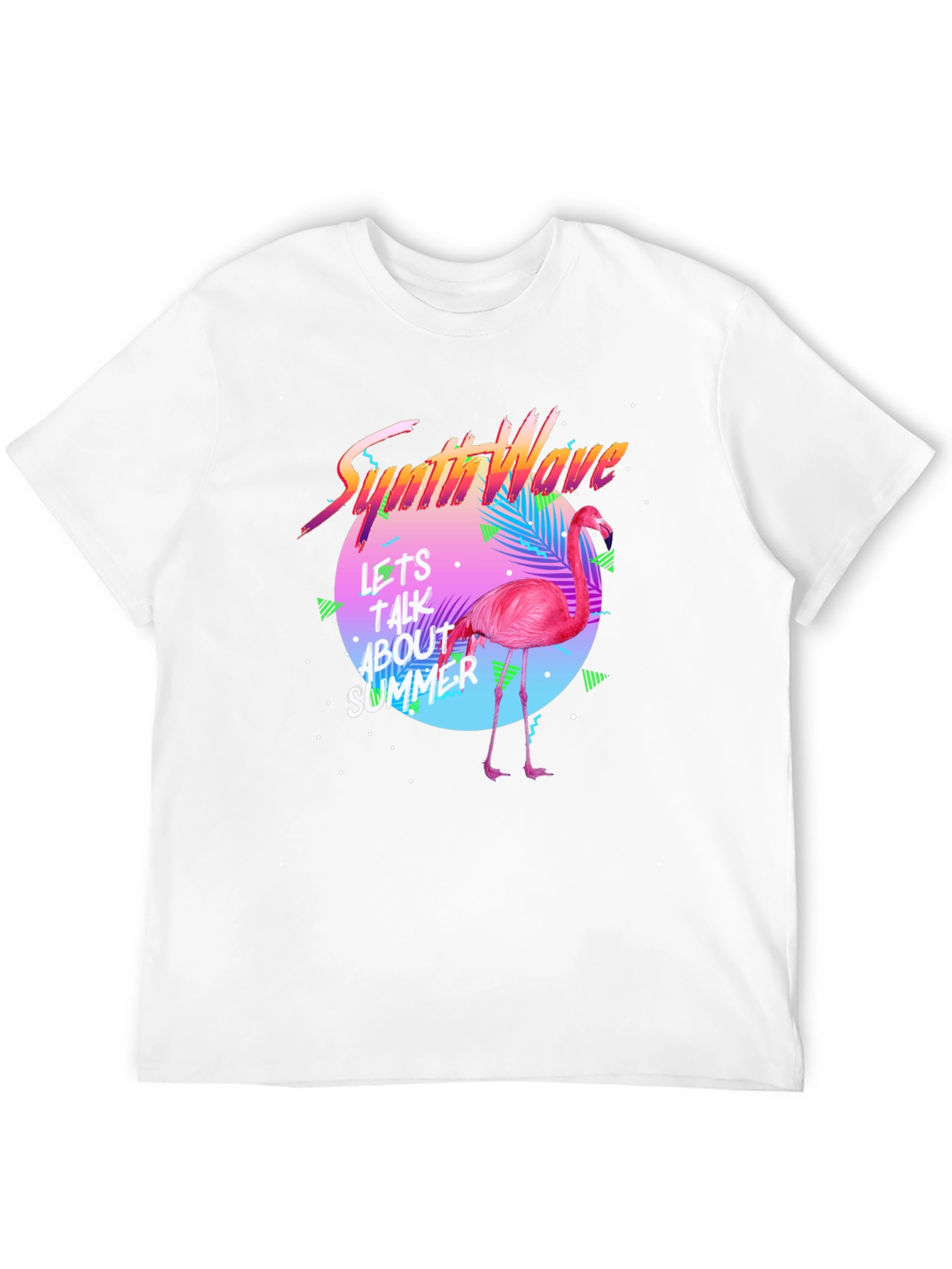 Synthwave Flamingo T-Shirt - Summer Vibes