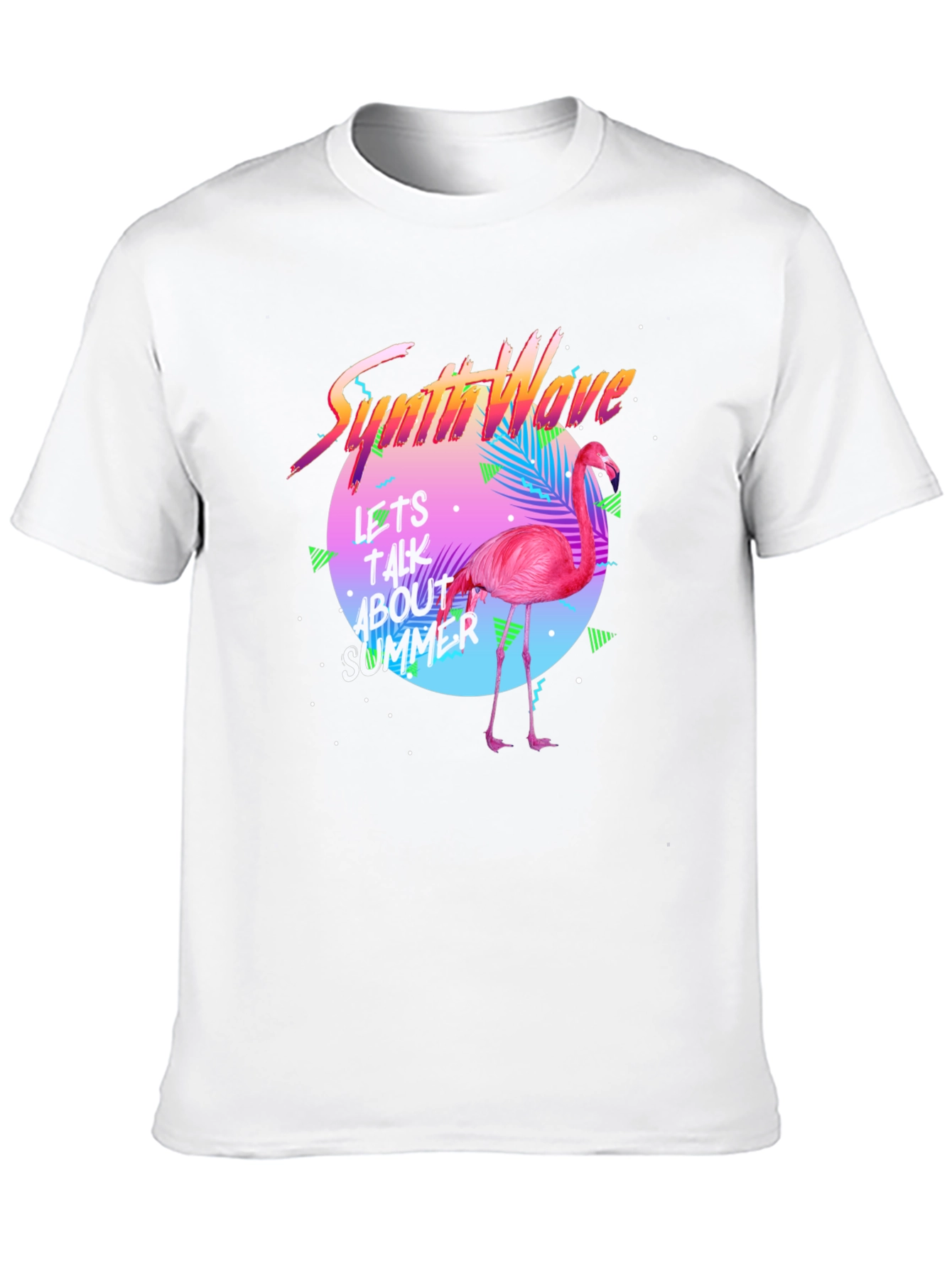 Synthwave Flamingo T-Shirt - Summer Vibes