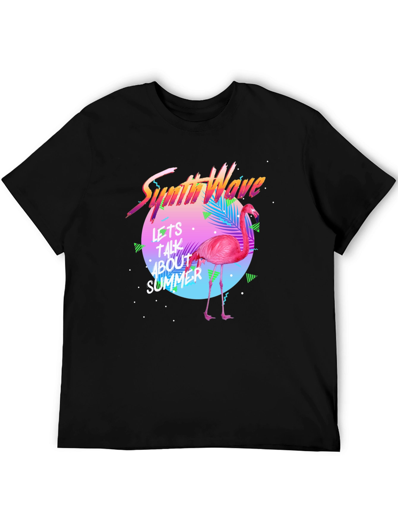 Synthwave Flamingo T-Shirt - Summer Vibes