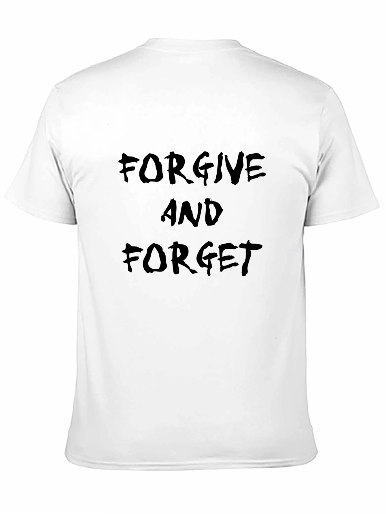Forgive and Forget Black Graphic Tee