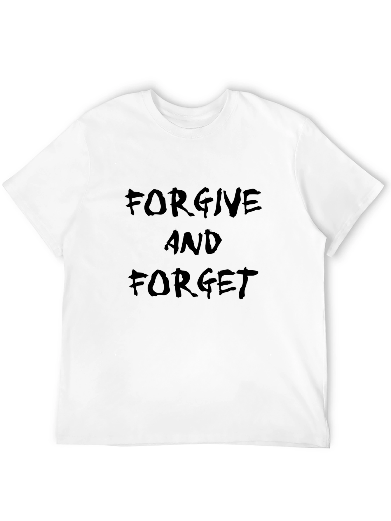 Forgive and Forget Black Graphic Tee