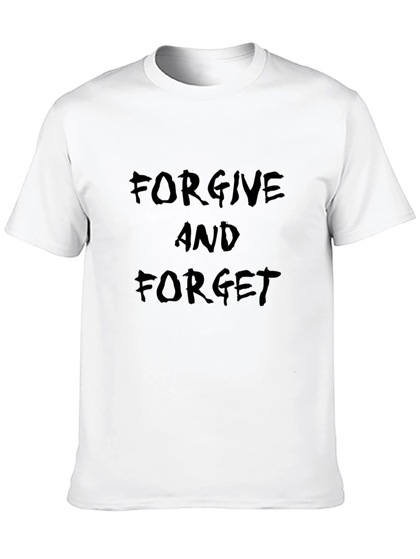 Forgive and Forget Black Graphic Tee