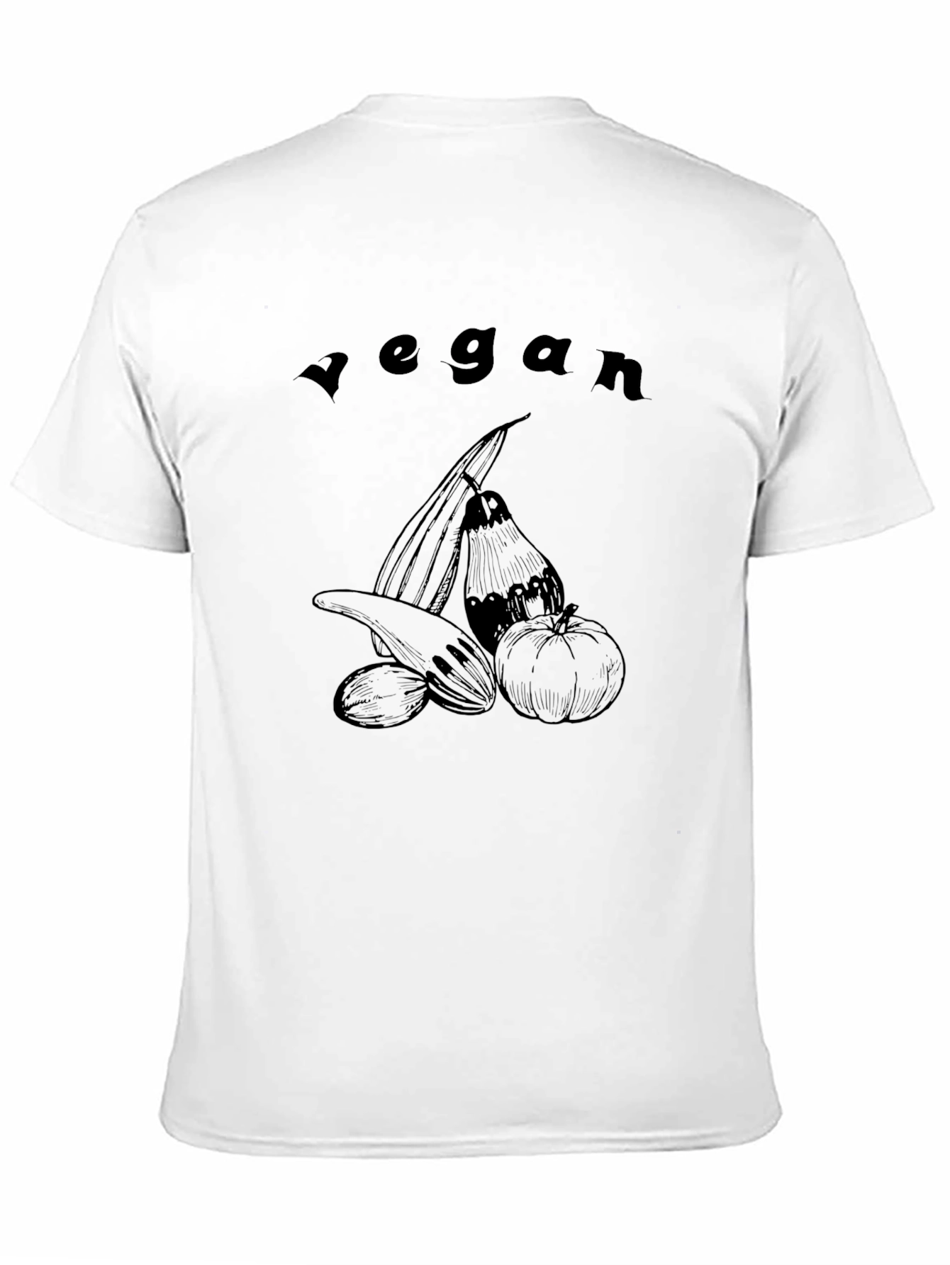Vegan Graphic Tee - Black