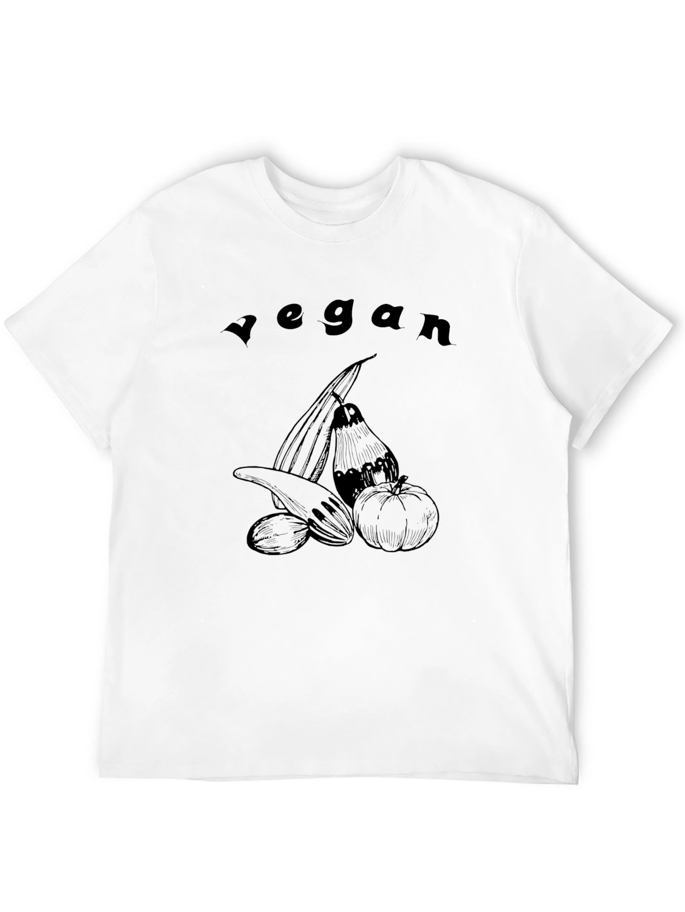 Vegan Graphic Tee - Black