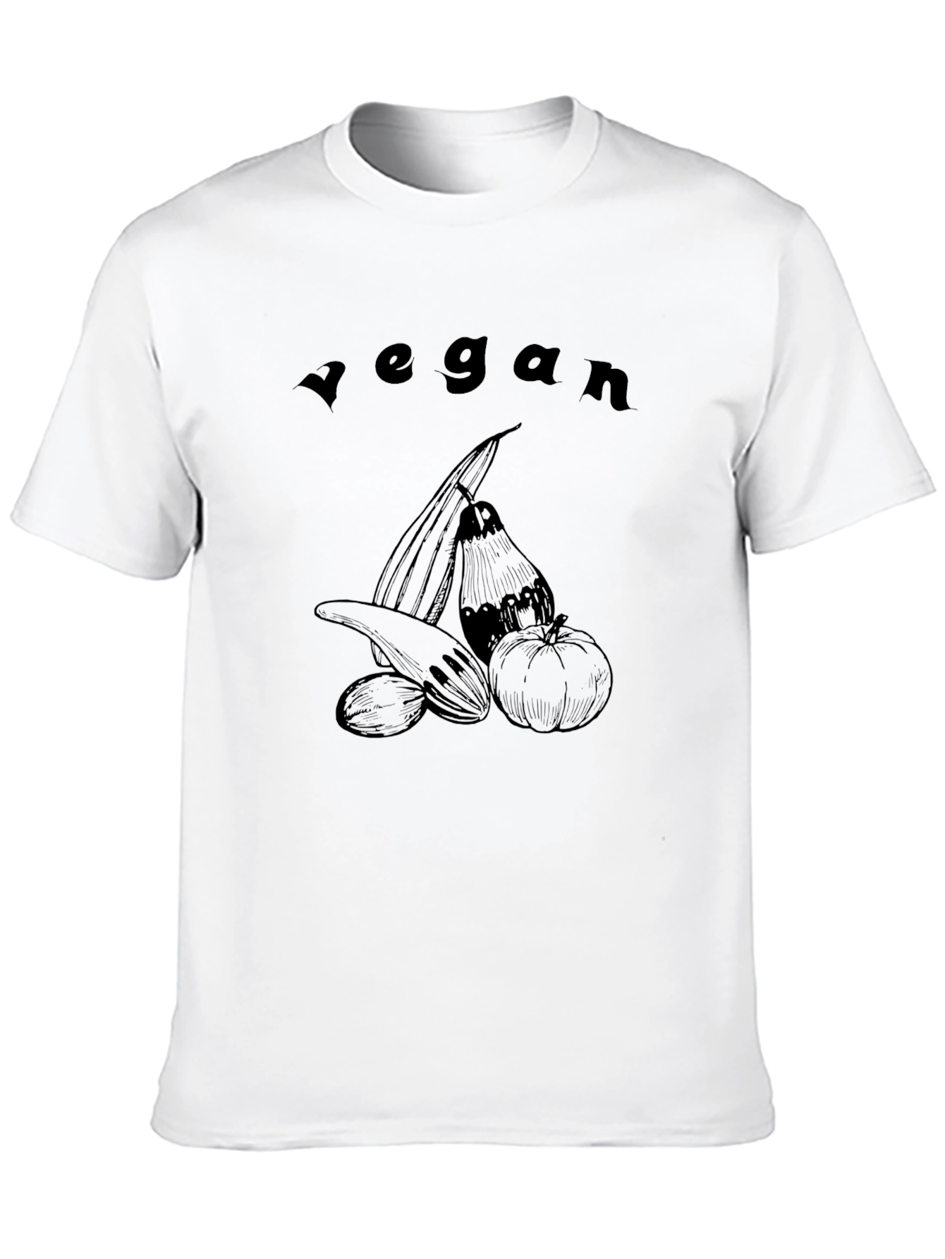 Vegan Graphic Tee - Black