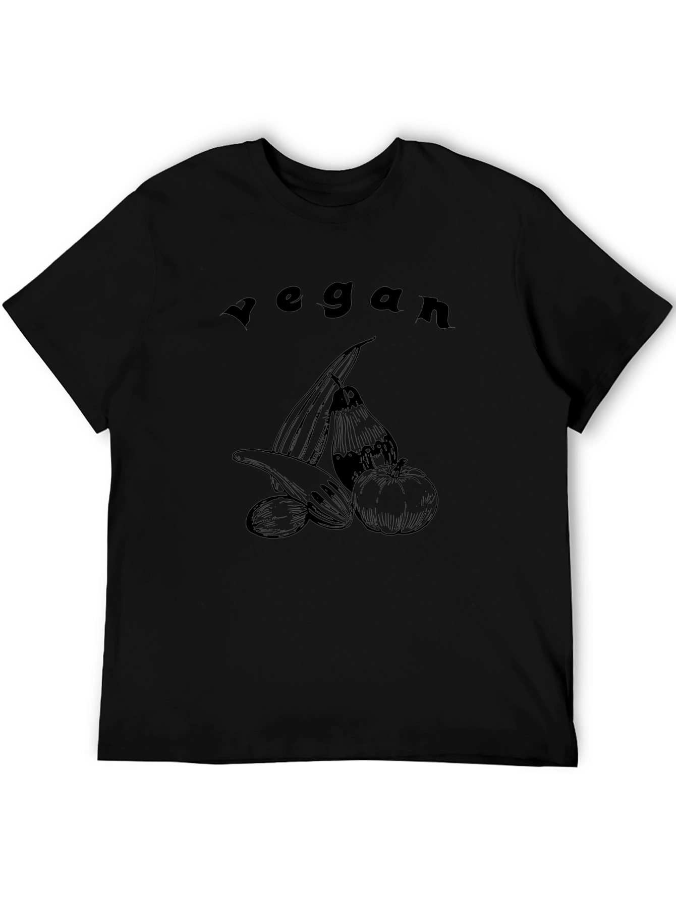 Vegan Graphic Tee - Black