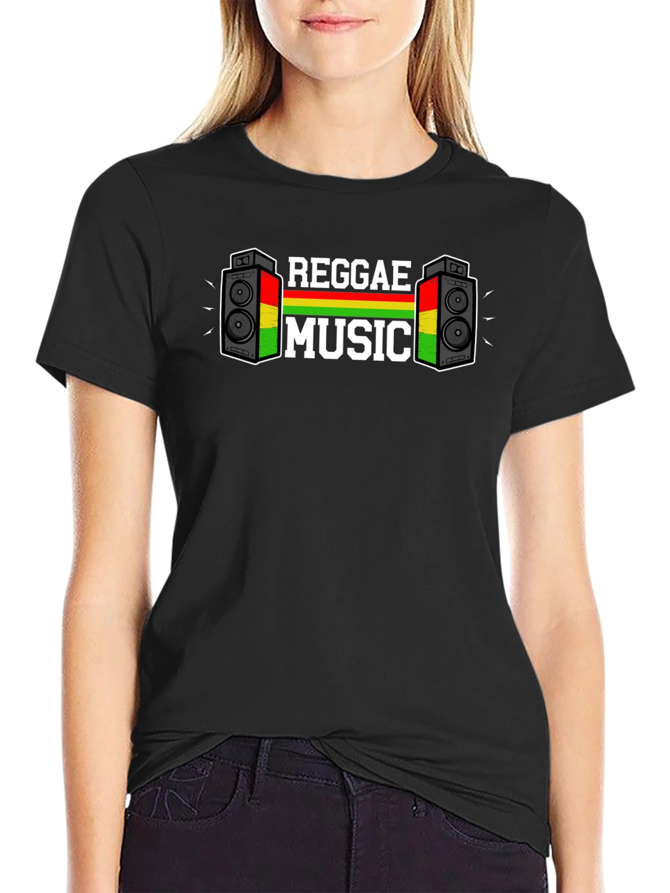Reggae Music Graphic Print T-Shirt