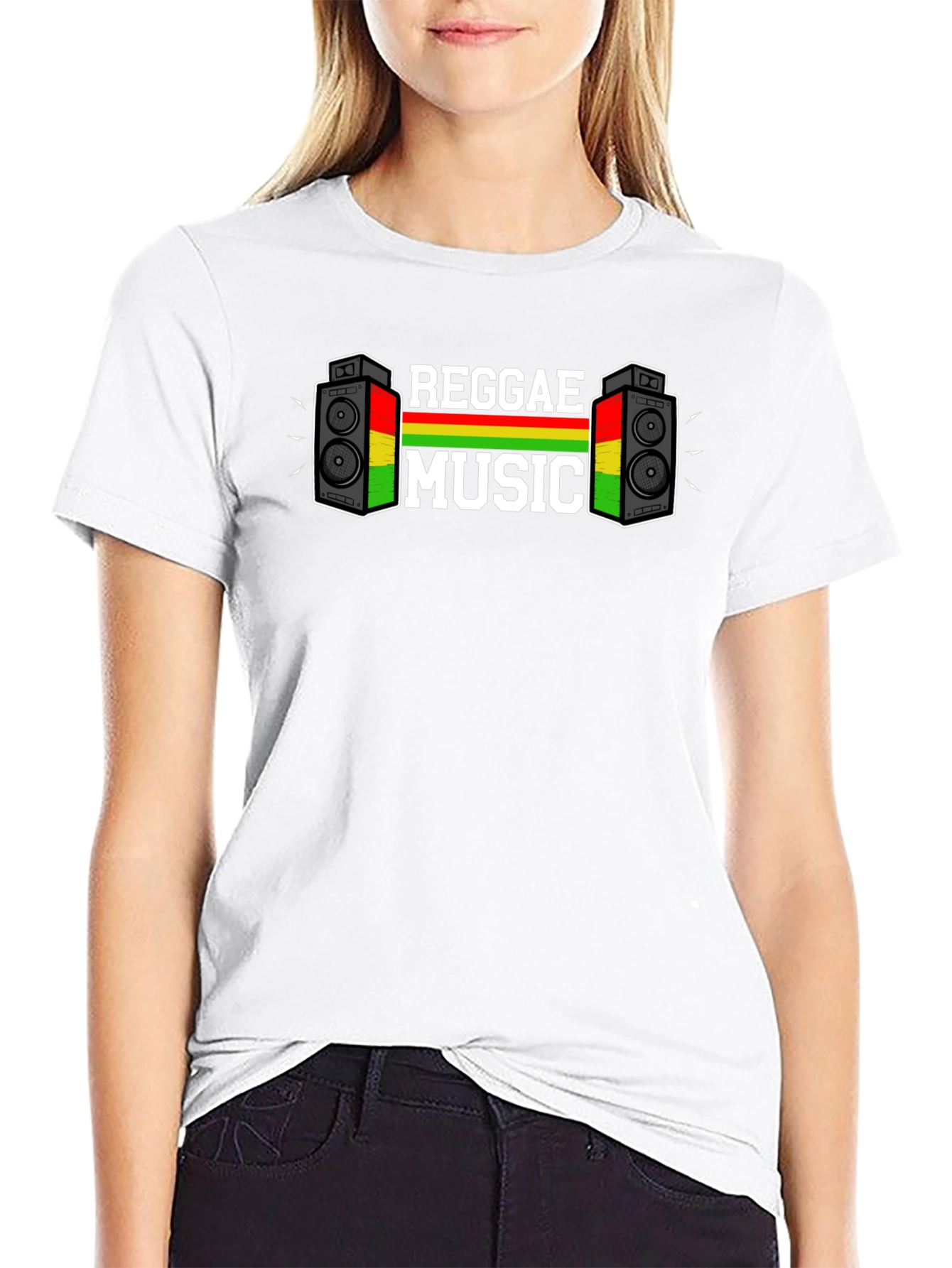 Reggae Music Graphic Print T-Shirt