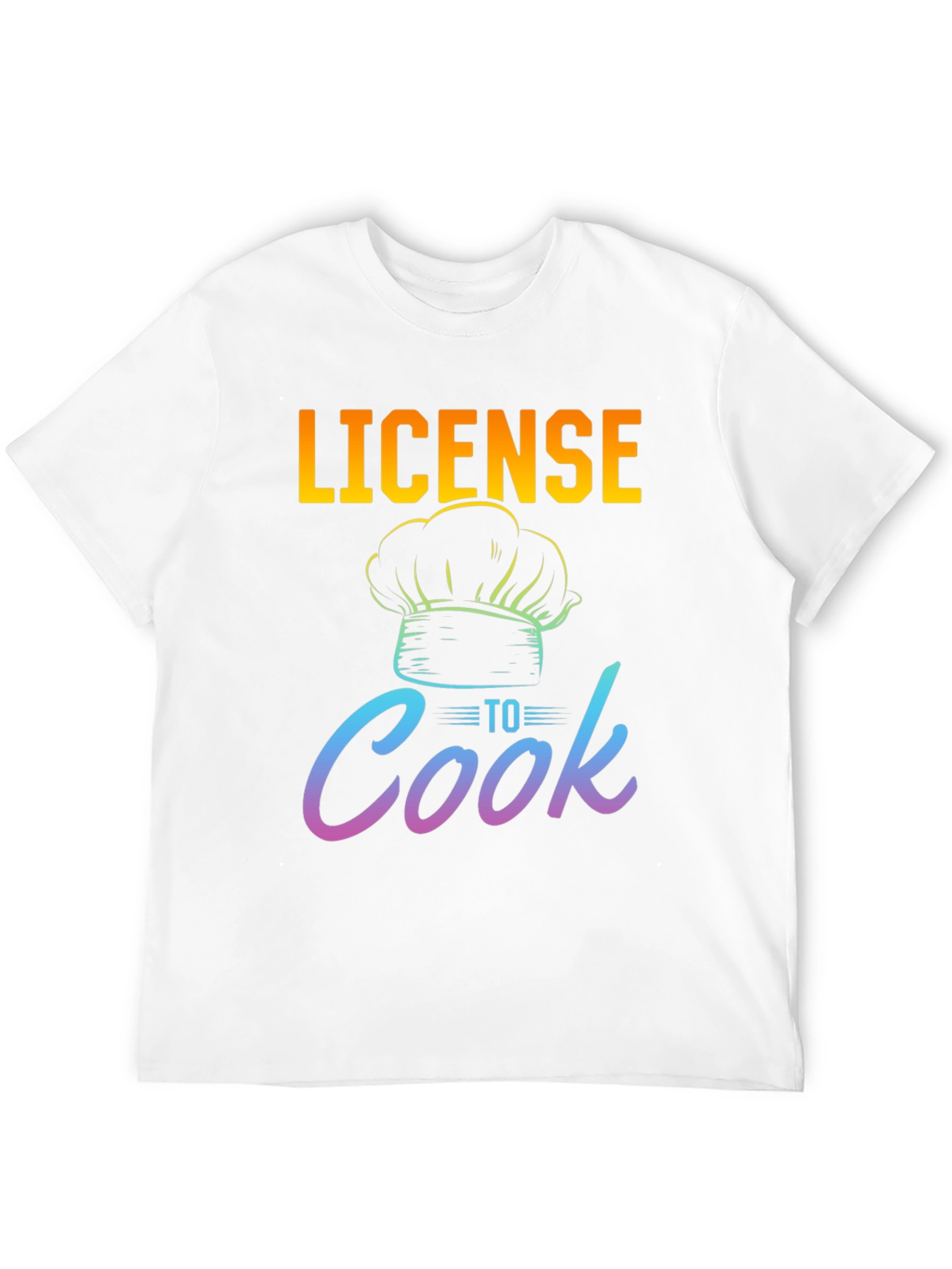 License to Cook T-Shirt - Chef Hat Graphic Tee
