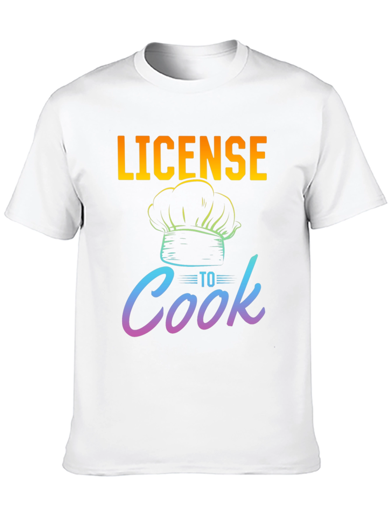 License to Cook T-Shirt - Chef Hat Graphic Tee