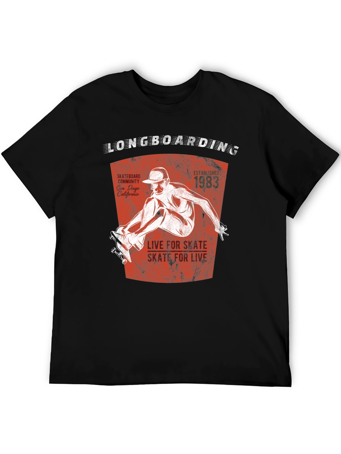 Longboarding T-Shirt - Skate for Life Tee