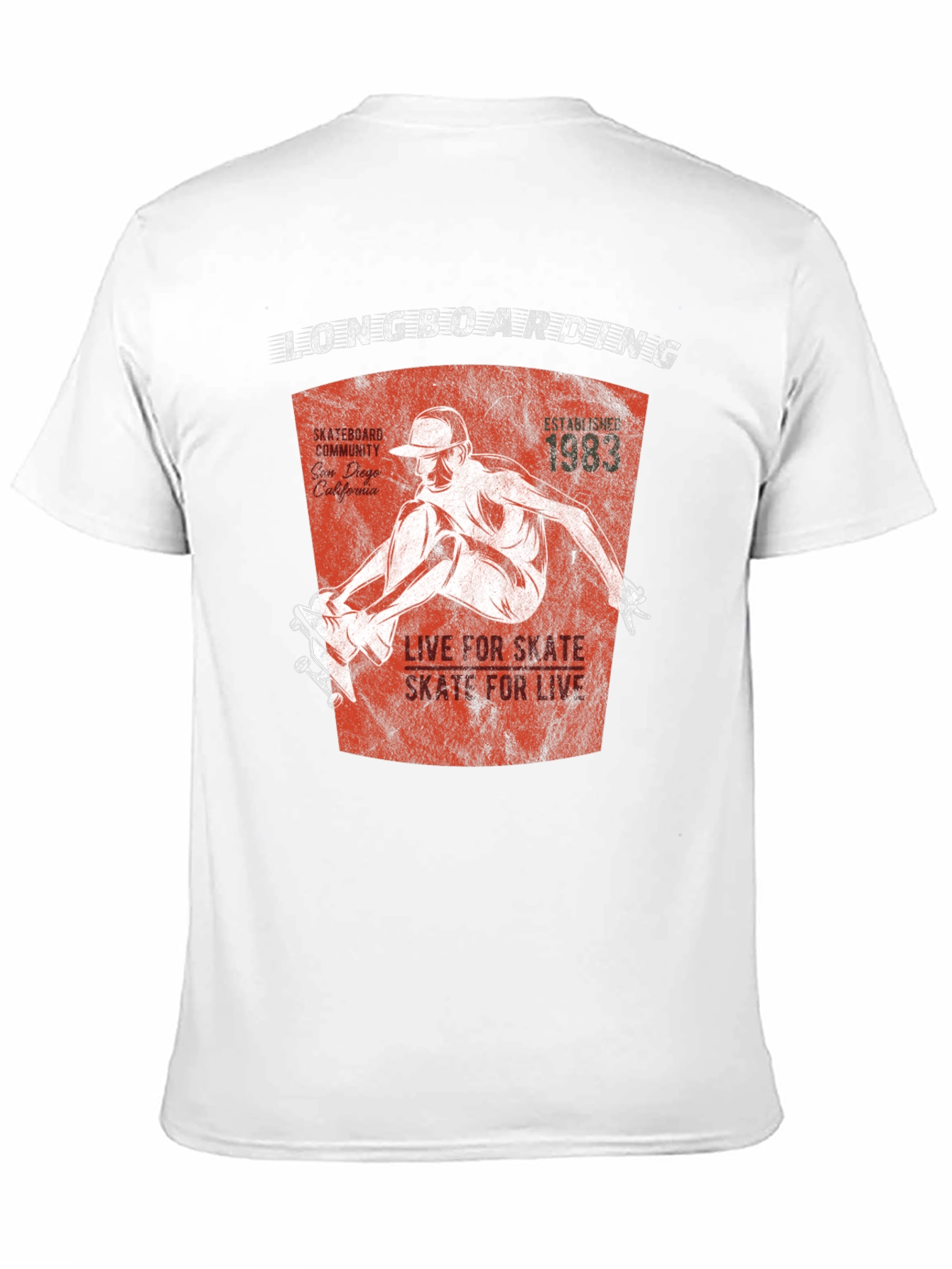 Longboarding T-Shirt - Skate for Life Tee