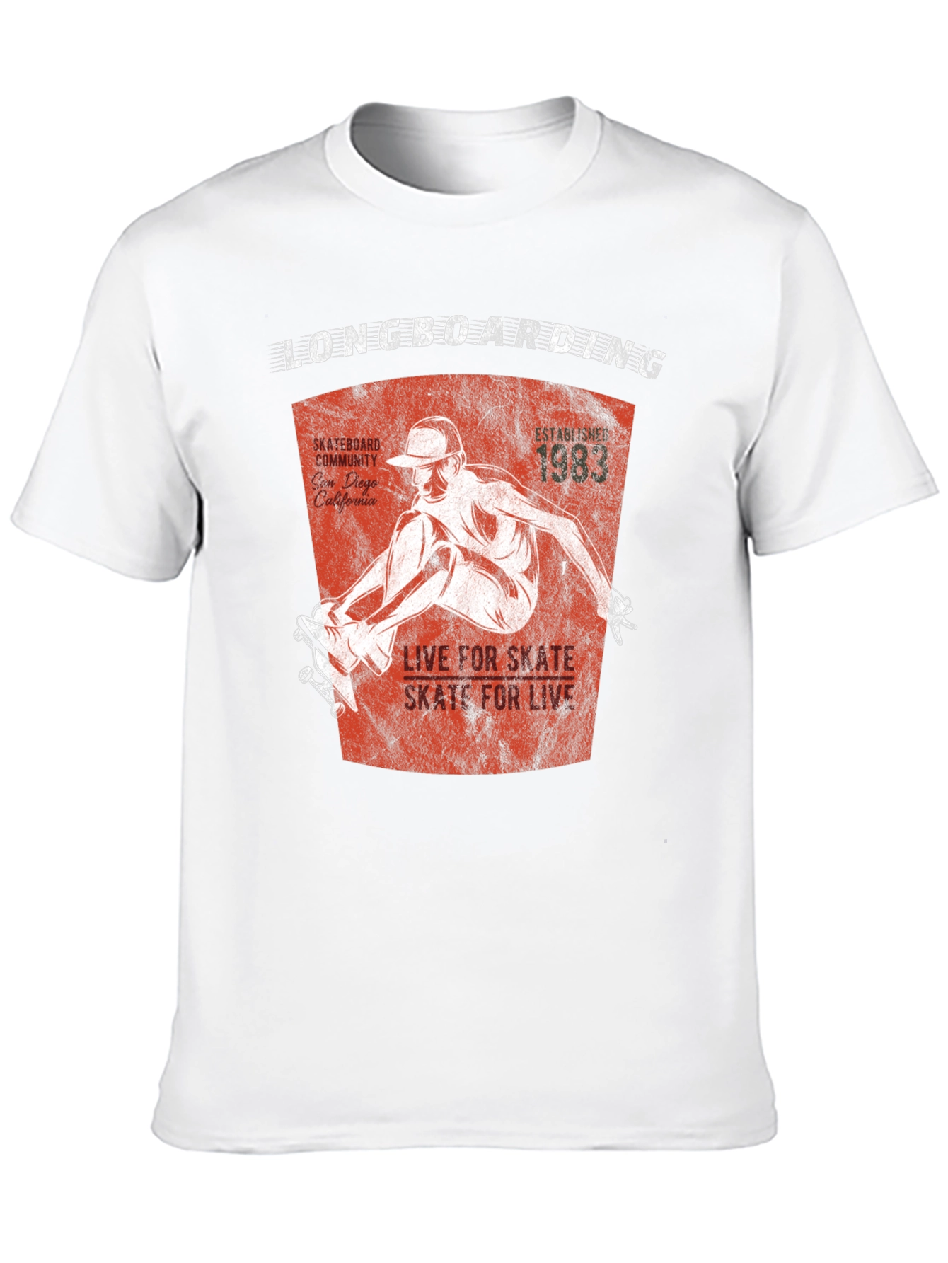 Longboarding T-Shirt - Skate for Life Tee