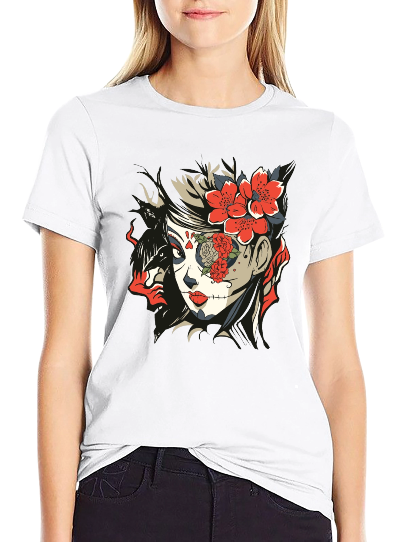 Day of the Dead Womans Graphic Tee
