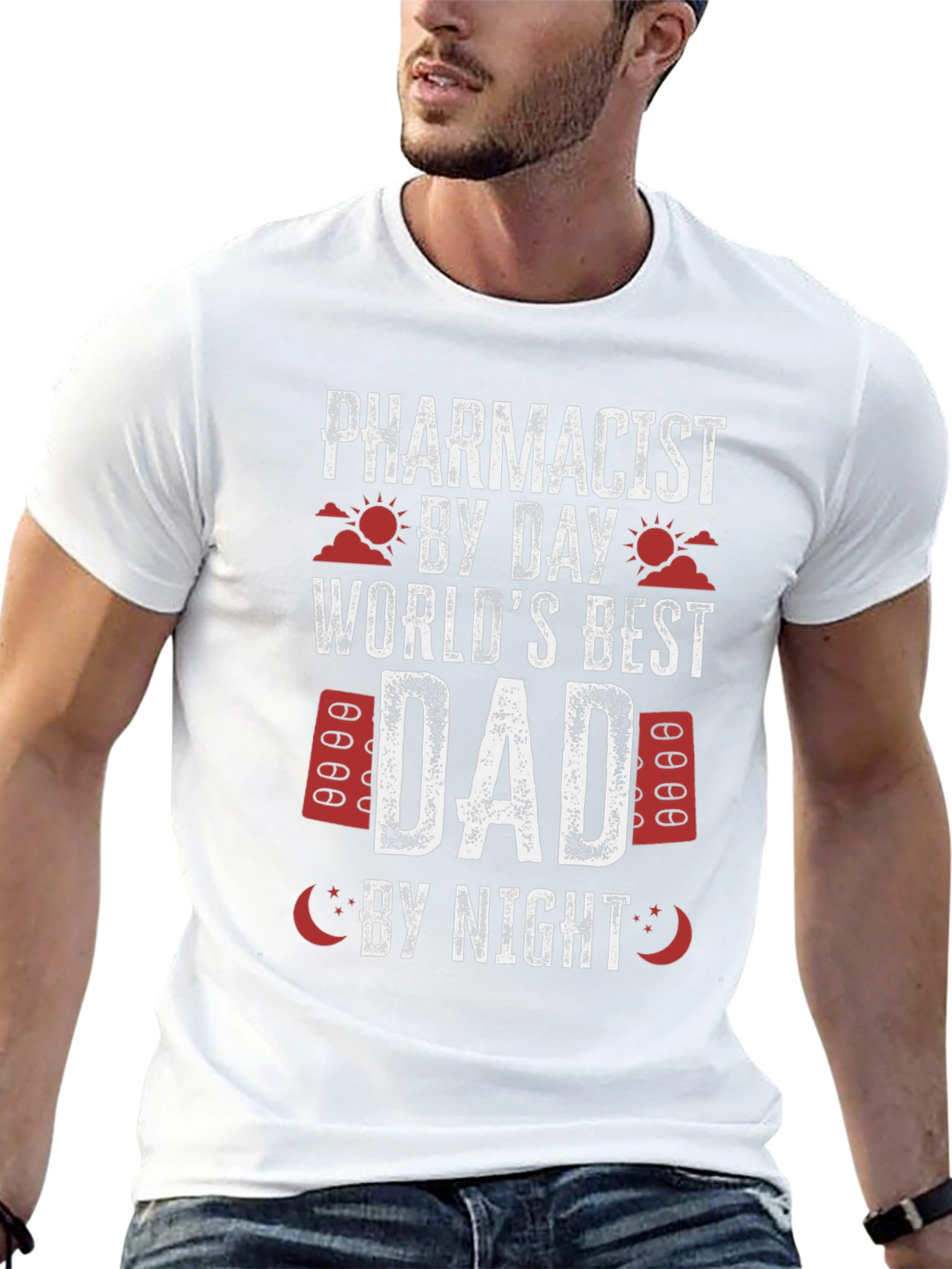 Pharmacist Dad T-Shirt - Best Dad Ever