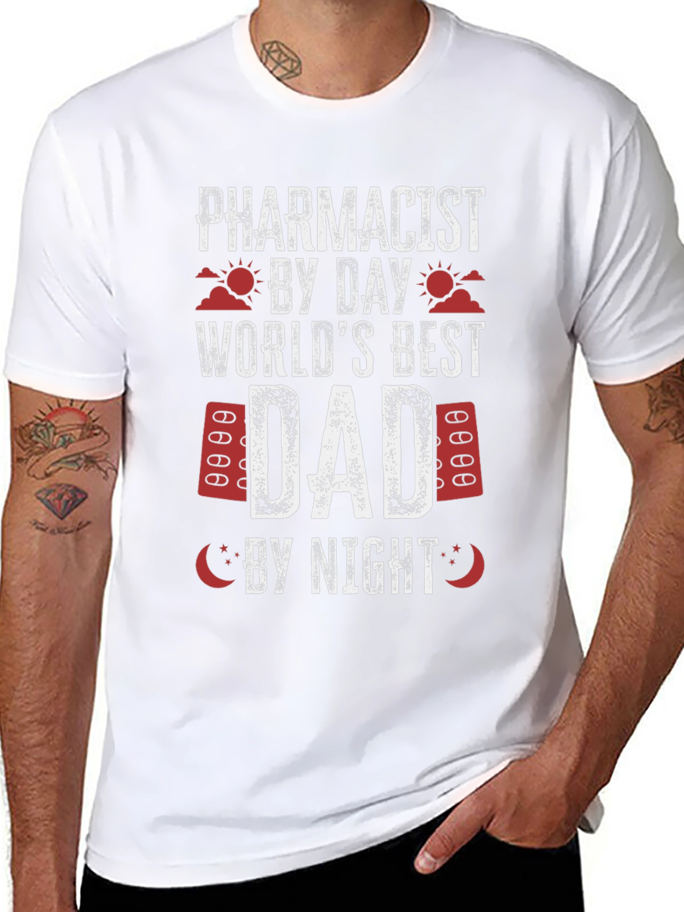 Pharmacist Dad T-Shirt - Best Dad Ever