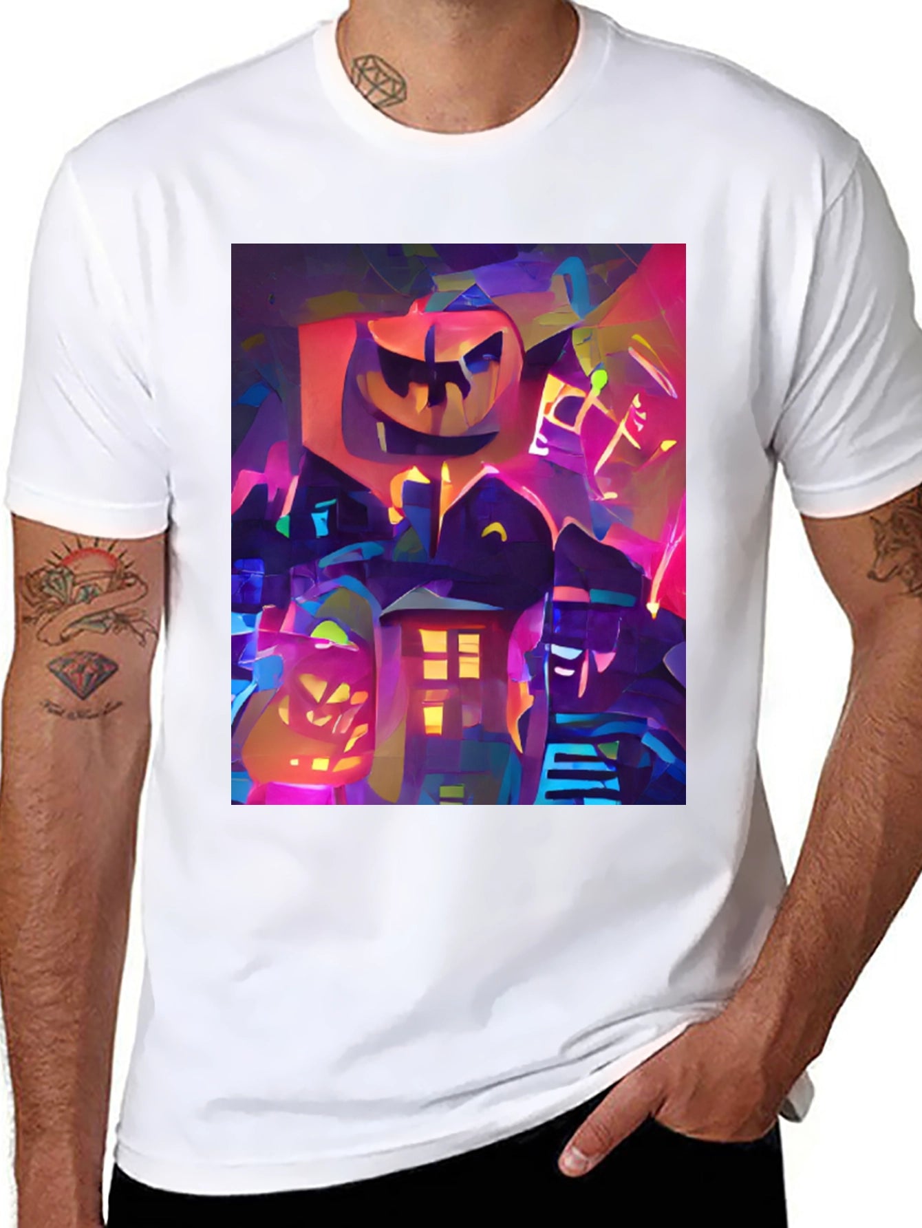 Halloween Art Black T-Shirt