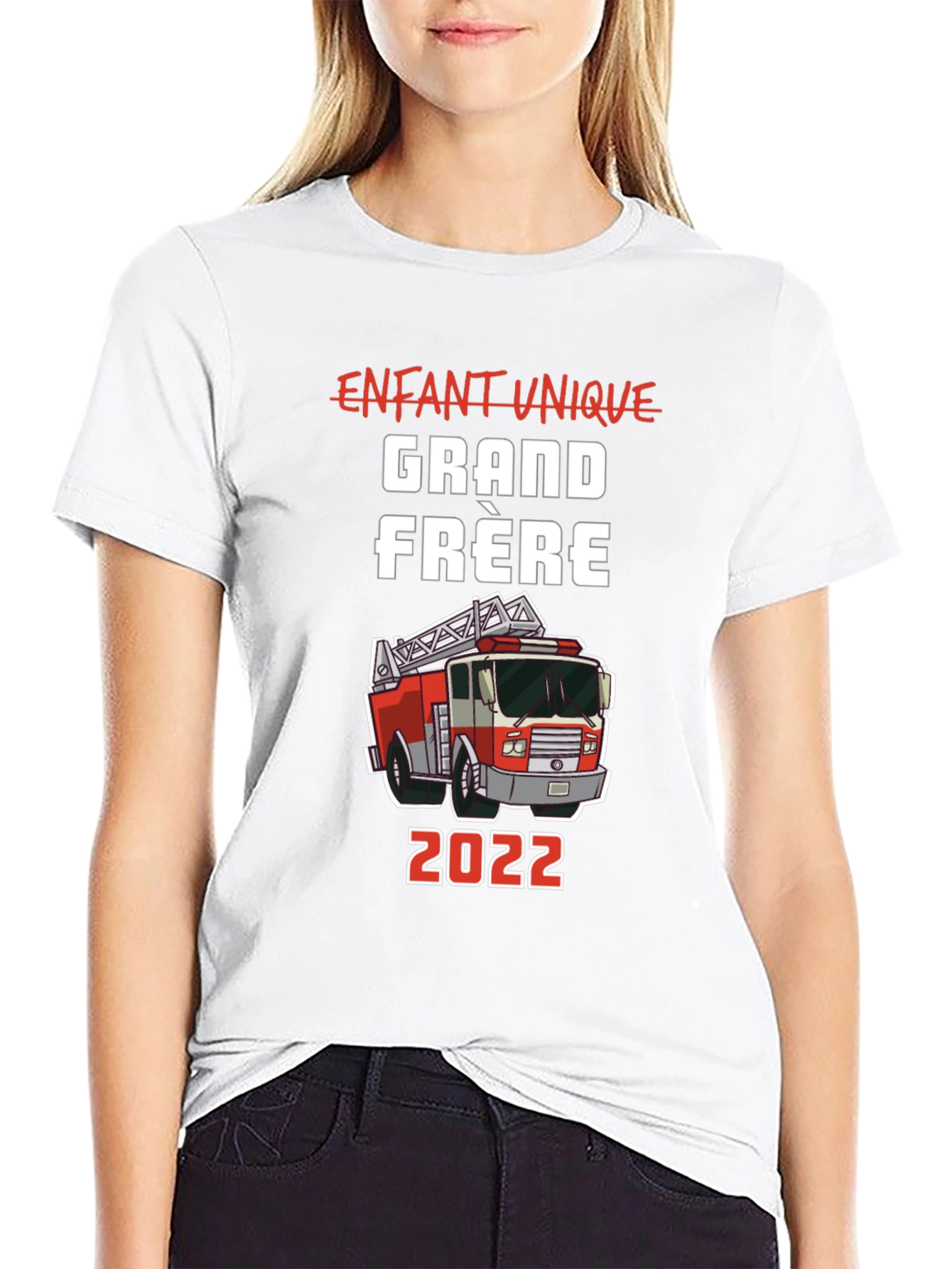 Fire Truck Grand Fr¨¨re Black T-Shirt