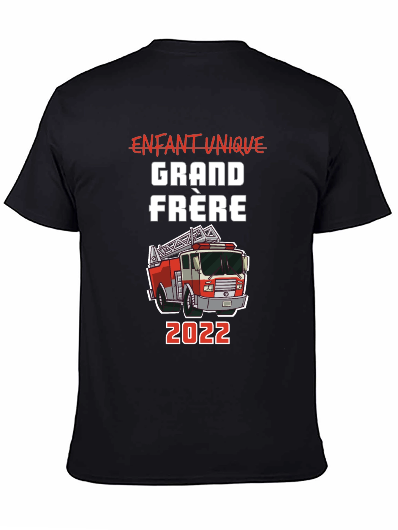 Fire Truck Grand Fr¨¨re Black T-Shirt