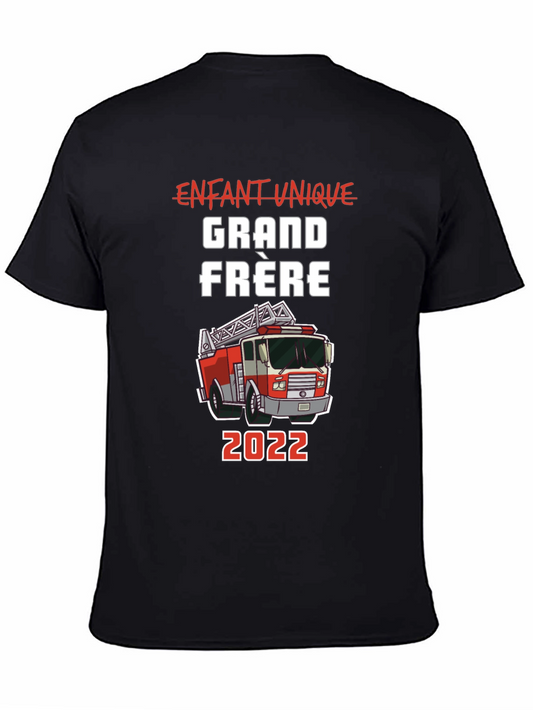 Fire Truck Grand Fr¨¨re Black T-Shirt
