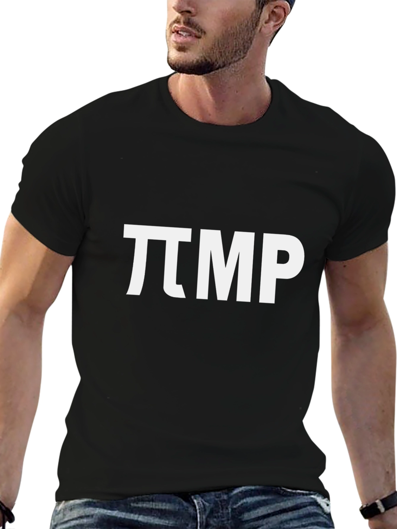 Pi Day TMP Funny Black Graphic T-Shirt