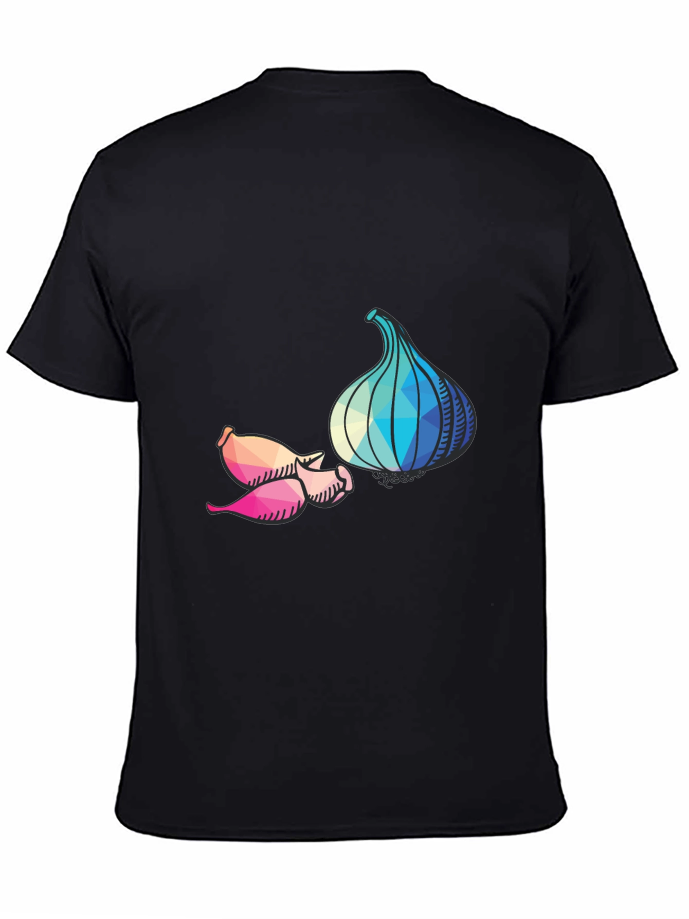 Geometric Garlic Graphic T-Shirt