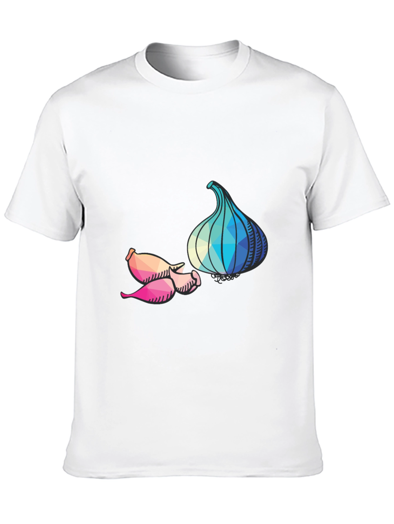 Geometric Garlic Graphic T-Shirt