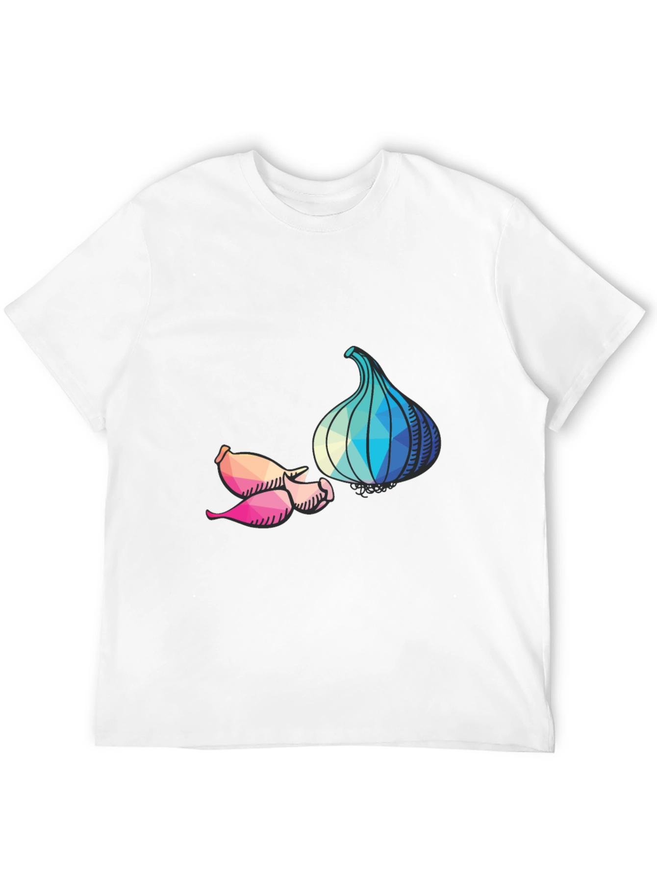 Geometric Garlic Graphic T-Shirt