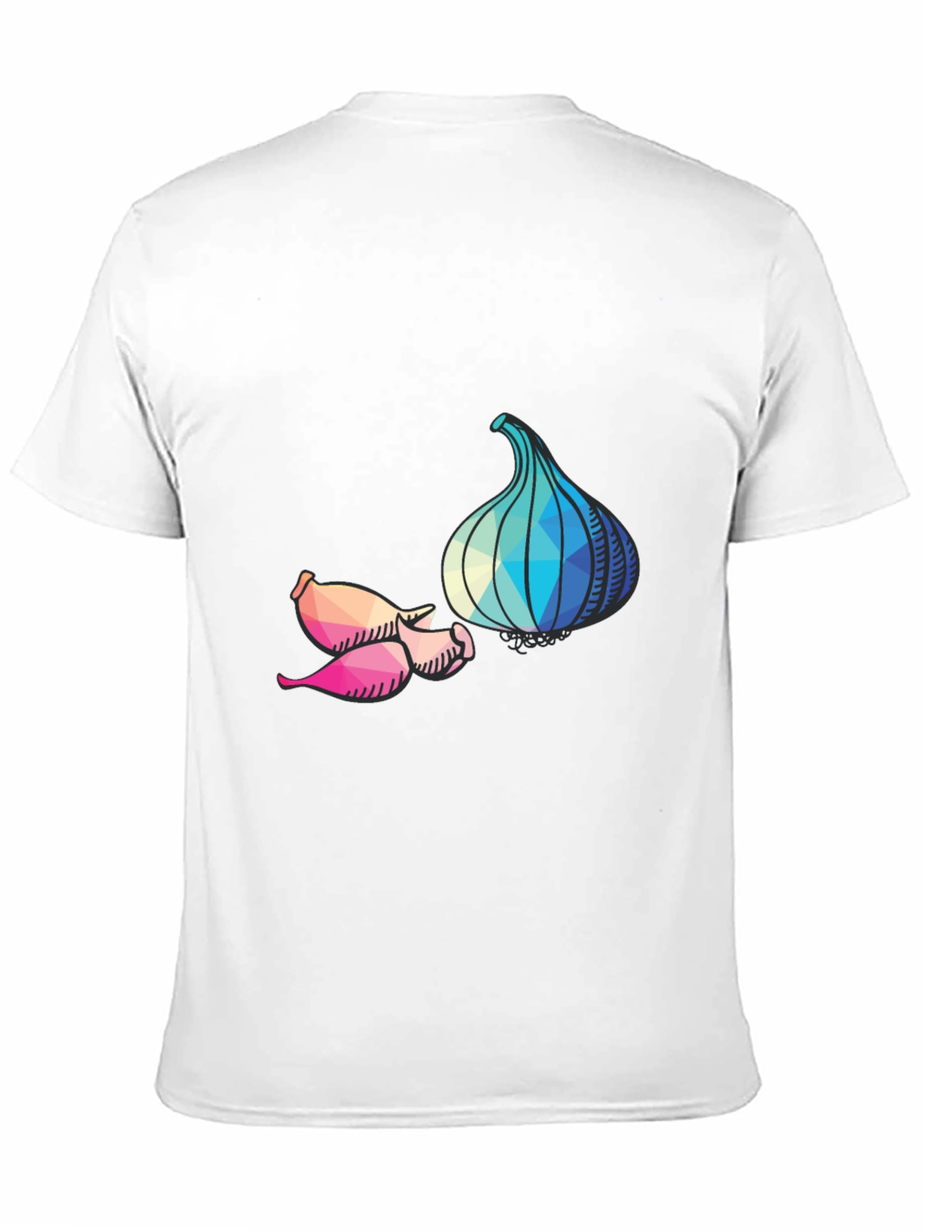 Geometric Garlic Graphic T-Shirt