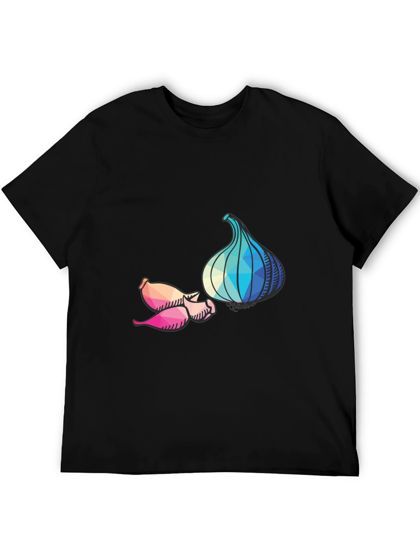 Geometric Garlic Graphic T-Shirt