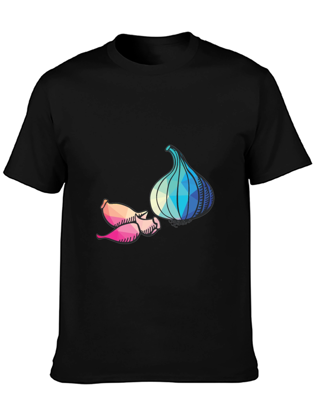 Geometric Garlic Graphic T-Shirt