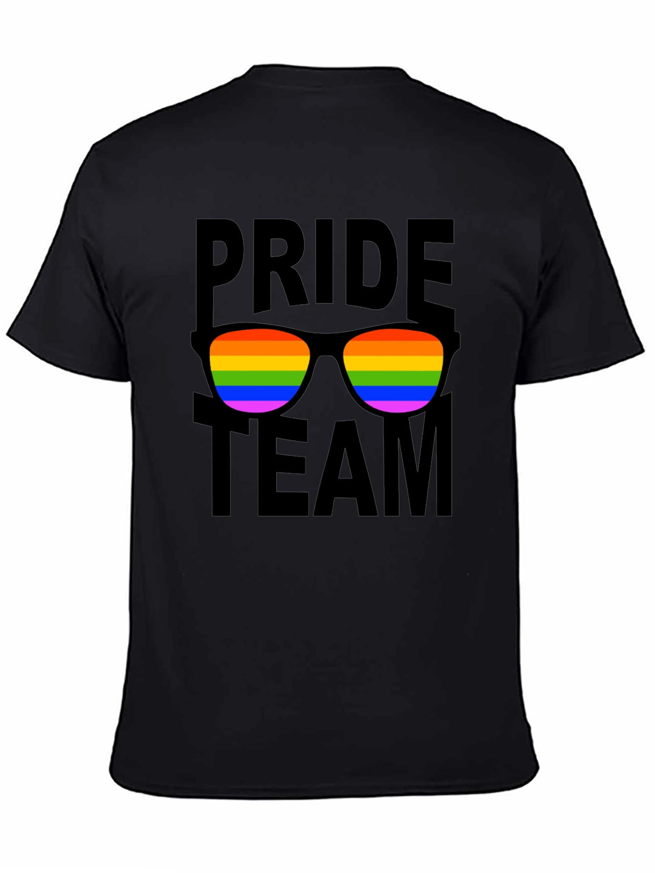 Pride Team T-Shirt with Rainbow Sunglasses