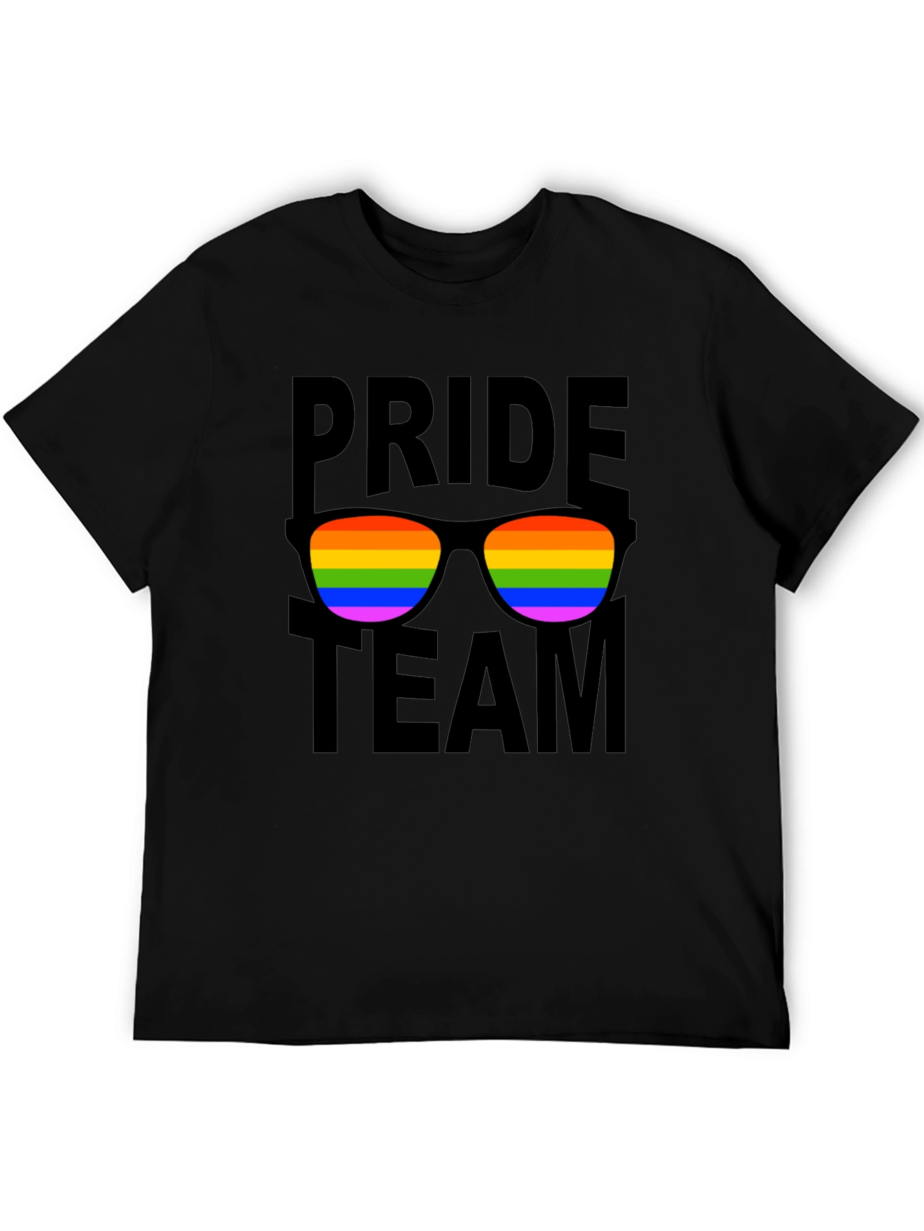 Pride Team T-Shirt with Rainbow Sunglasses