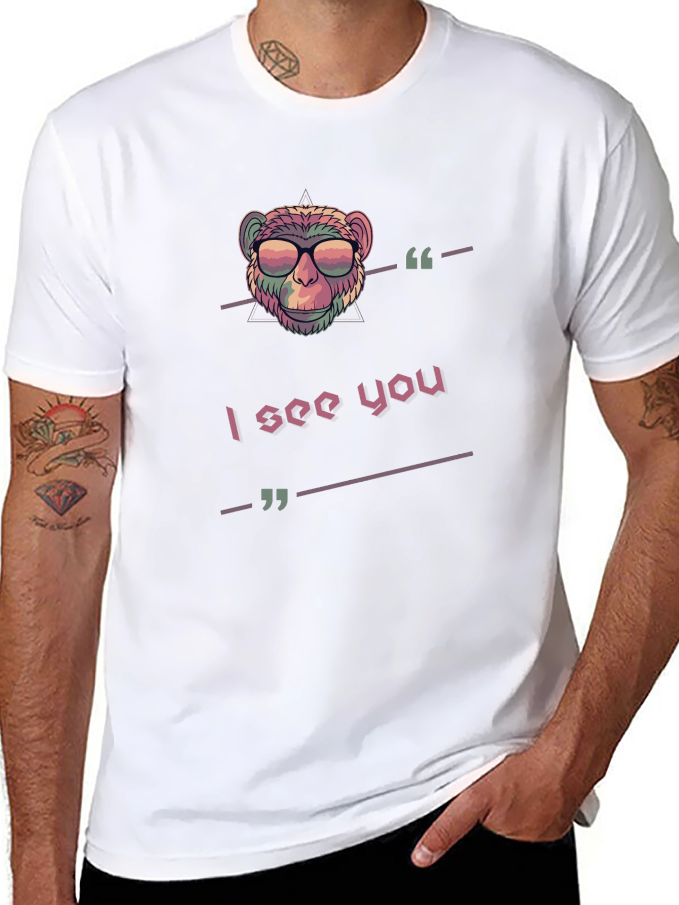 Cool Monkey Graphic T-Shirt - Unisex Cotton Tee