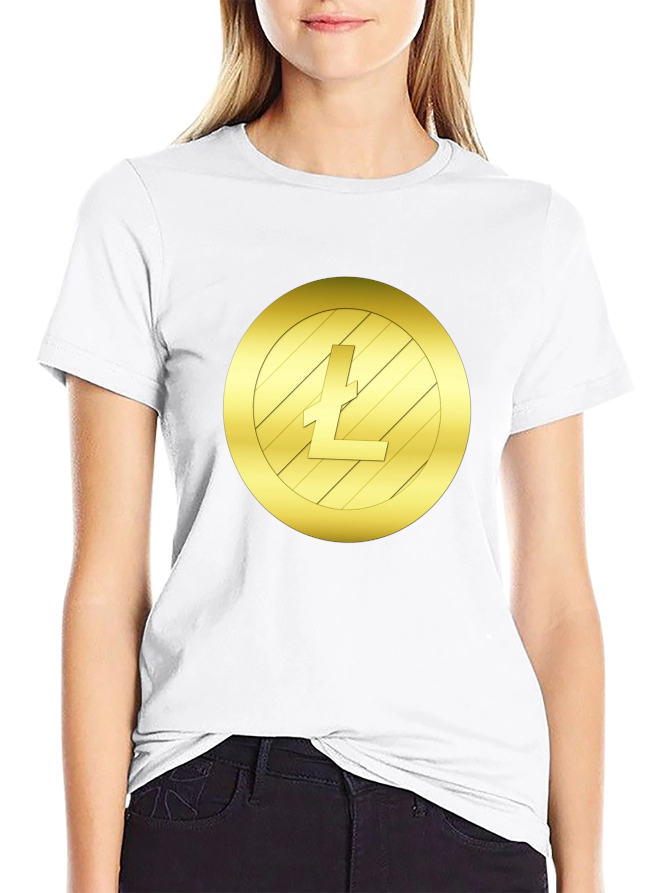 Litecoin Logo Graphic Tee - Crypto Fashion