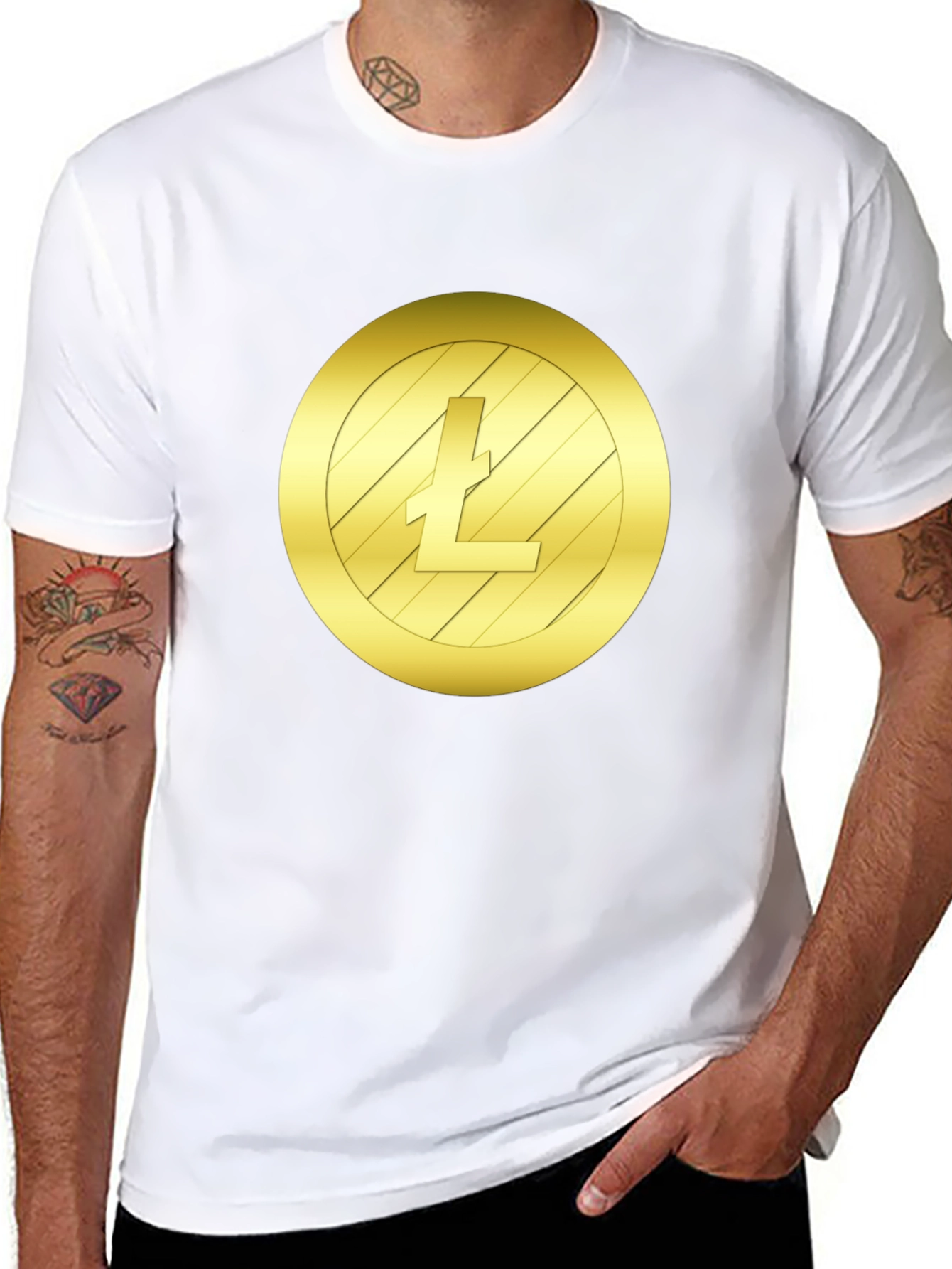 Litecoin Logo Graphic Tee - Crypto Fashion