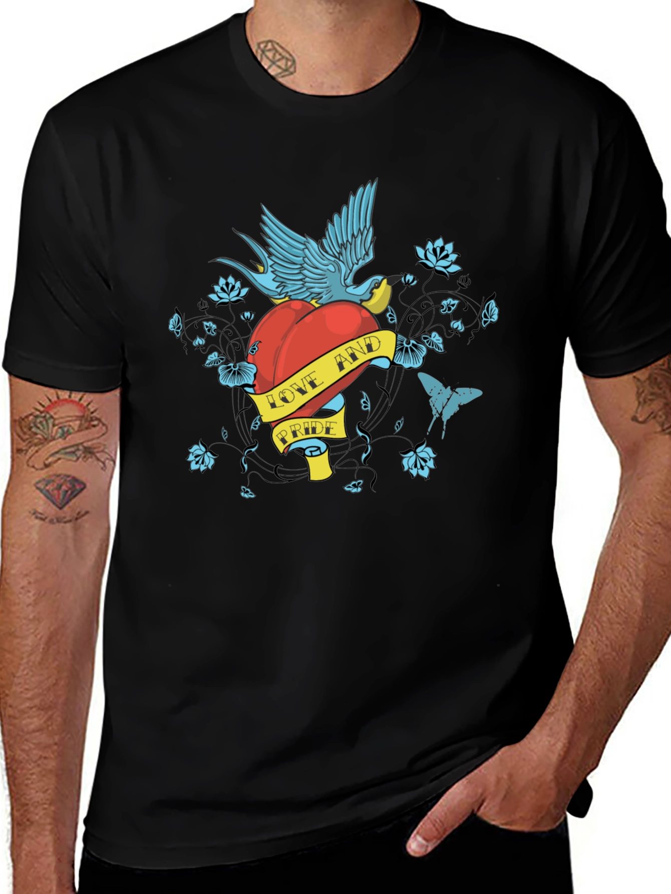 Love & Pride Graphic Tee - Black