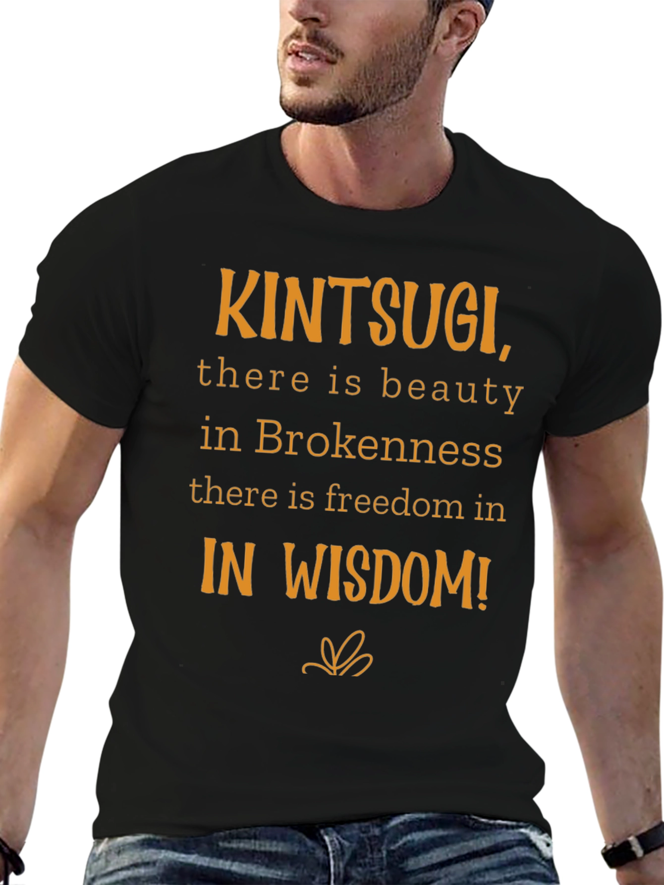 Kintsugi Wisdom Graphic Tee -  Beauty in Brokenness