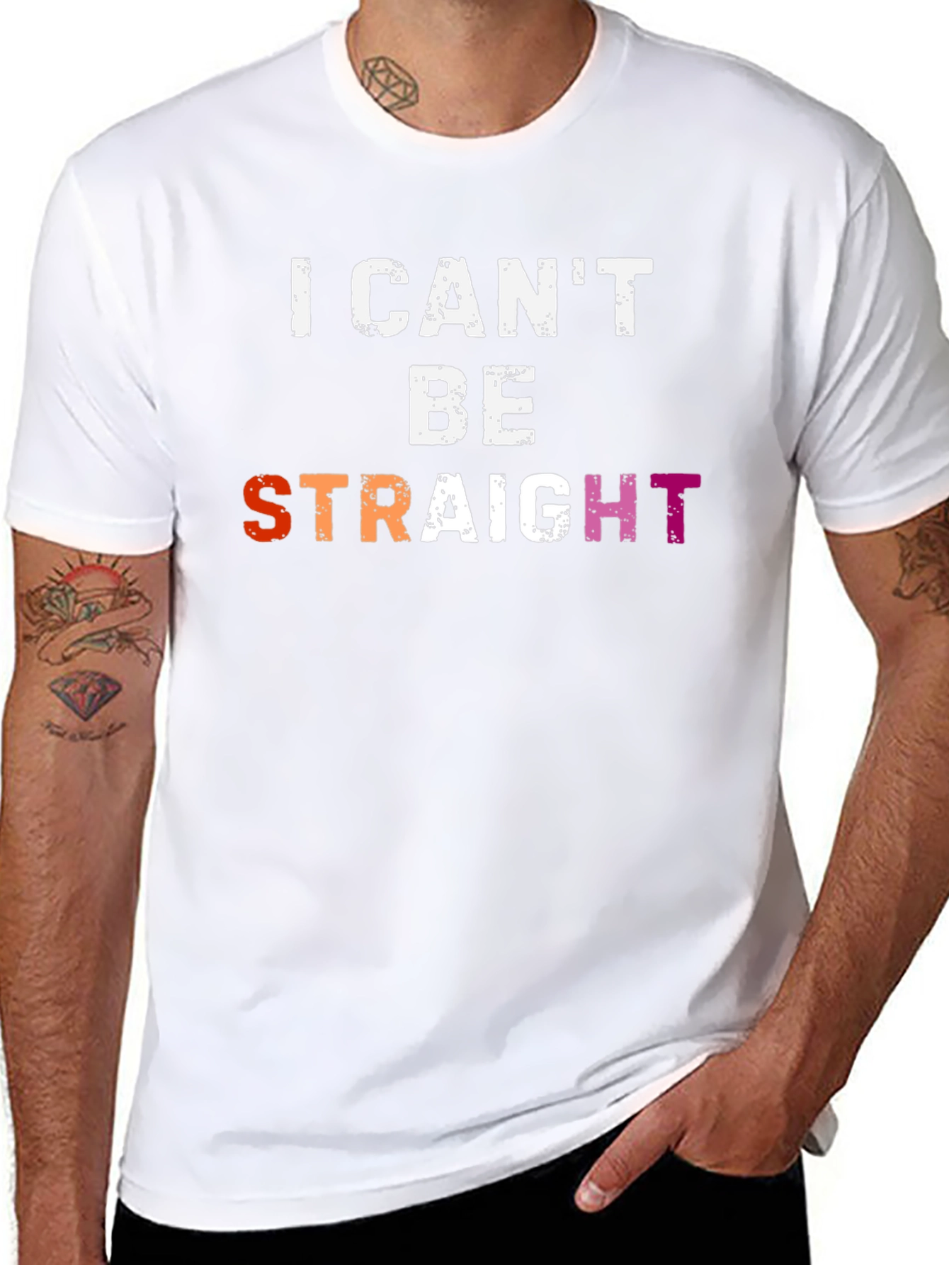 I Cant Be Straight T-Shirt - Pride LGBTQ Apparel