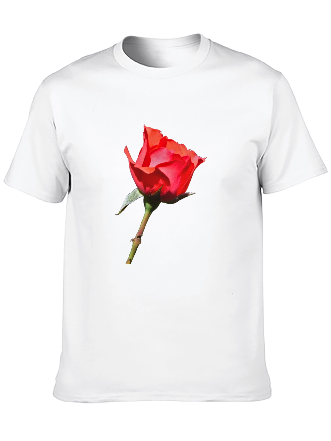 Red Rose Graphic T-Shirt - Classic Comfort