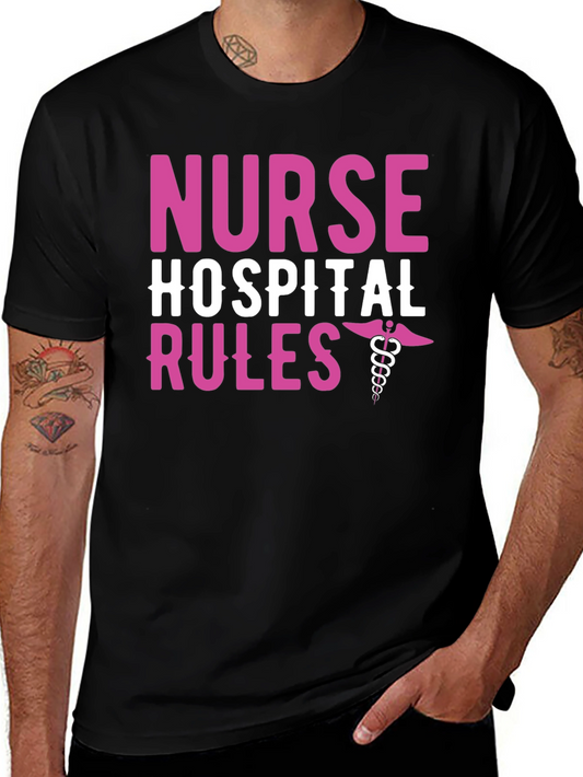 Nurse Hospital Rules Graphic Tee