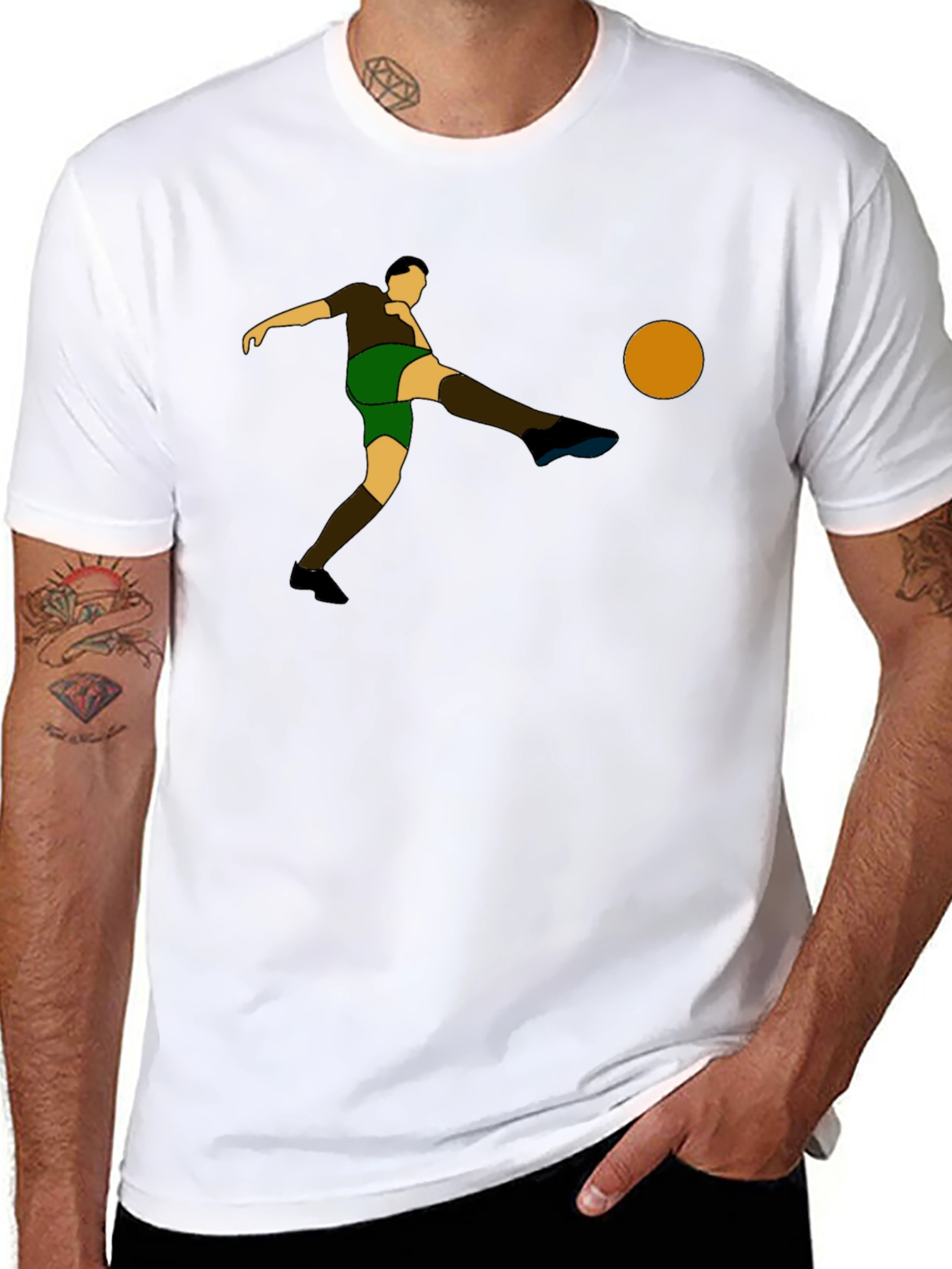 Soccer Kick T-Shirt - Retro Graphic Tee