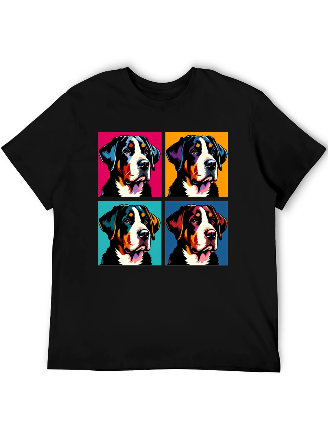 Pop Art Swiss Mountain Dog T-Shirt