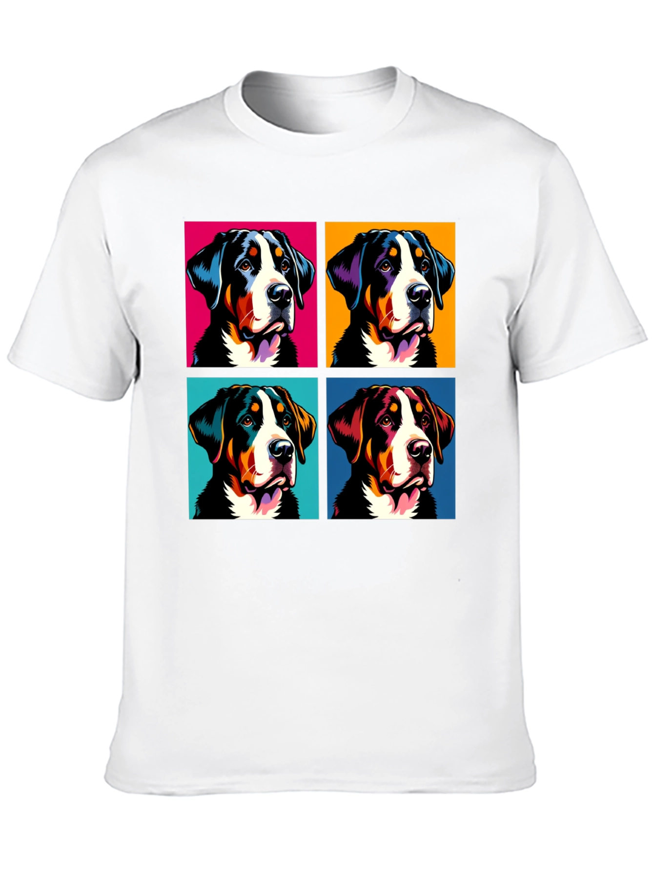 Pop Art Swiss Mountain Dog T-Shirt